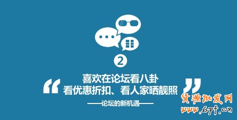 “喜歡在論壇看八卦、看優(yōu)惠折扣、看人家曬靚照”--論壇的新機(jī)會