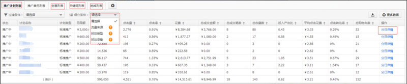 直通車報(bào)表