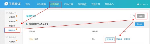 生意參謀裝修分析升級(jí)無(wú)線(xiàn)個(gè)性化首頁(yè)