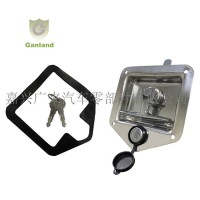 嘉興廣來(lái)貨車工具箱盒鎖 卡車內(nèi)嵌式平面貨柜鎖 車廂T型轉(zhuǎn)舌鎖